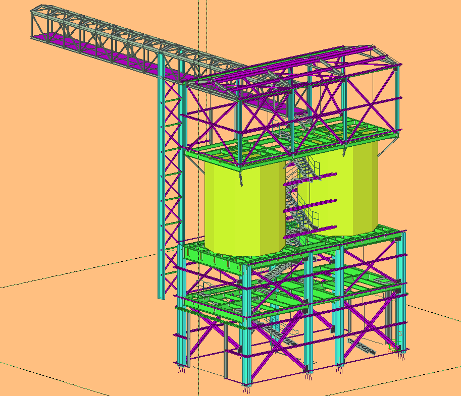 工業設備鋼結構模型